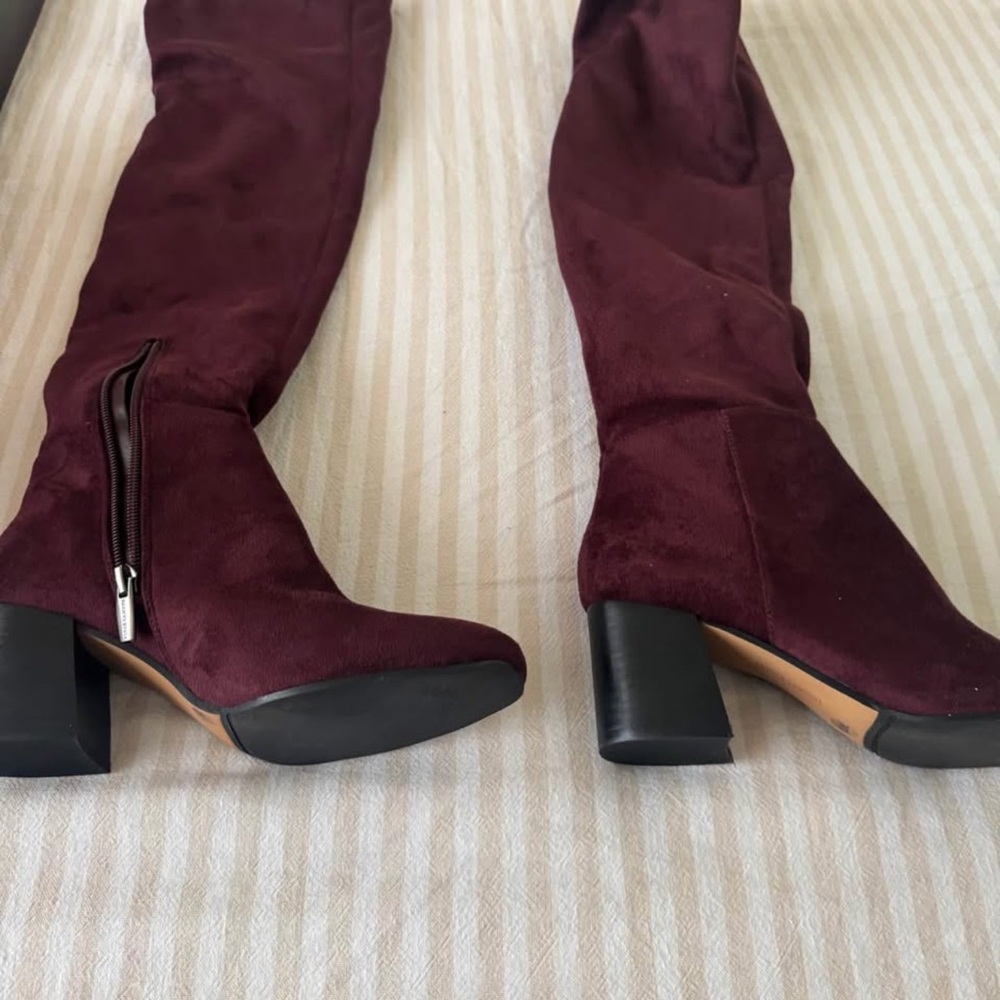 Vince Camuto Dark Red Heeled Boots
